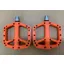 Scudgood Flat Pedal Sealed Nylon with Adjustable Pins in Orange
